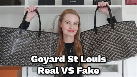 goyard st louis tote fake vs real|genuine goyard bag.